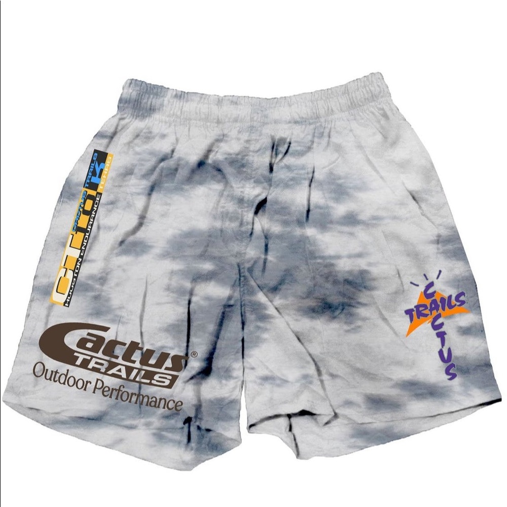 Cactus jack trail shorts tye die size small
